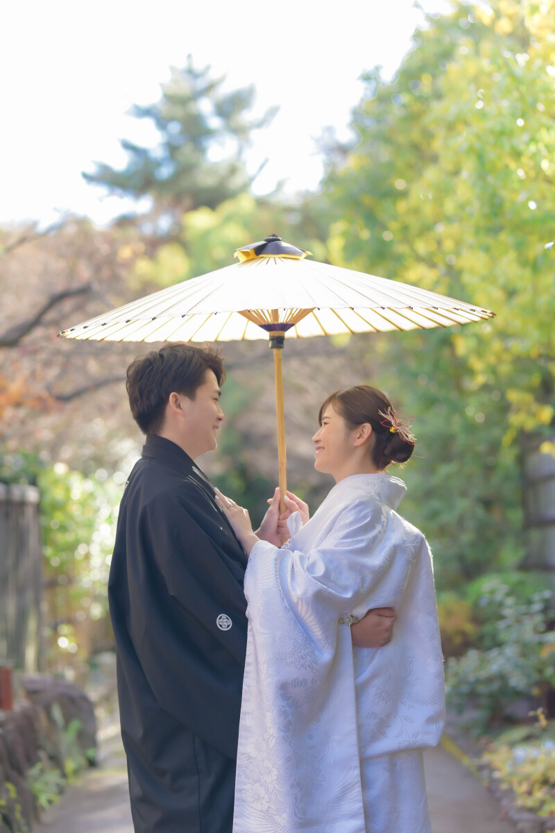 向かい合うお二人