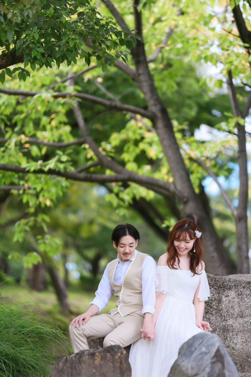 名城公園にて洋装ロケーション