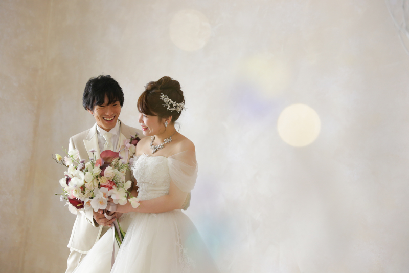 ブーケも華やかに