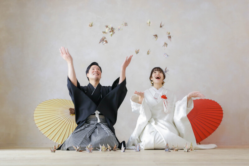 折り鶴シャワー