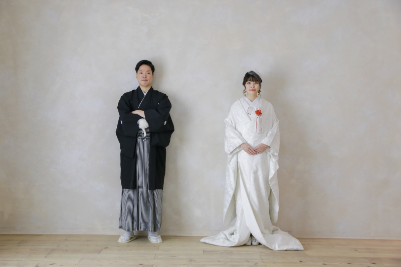 シンプルな背景で後悔しない前撮りを