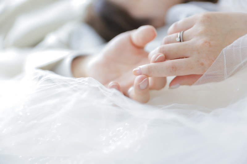 指輪をメインに。
思い出にフォーカスした
イメージショットも撮影させていただきます！