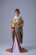 鳳凰格子　紅葉柄　IU03541