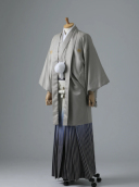 ベージュ×青シルバーグラデーション