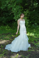 胸元プリーツ　裾アシメタック　62510