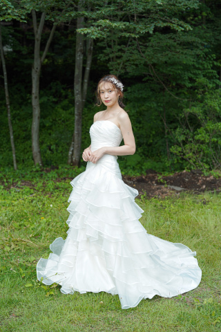 ギャザーティアードフリル　60690