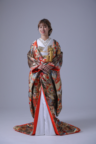 唐織几帳宝尽くし　ゴールド IU00495