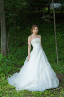 胸元フリルゴールド刺繍　55976