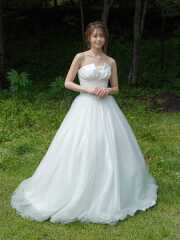 胸元切り替えチュール　60484