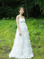 立体花　パール切り替え　10965