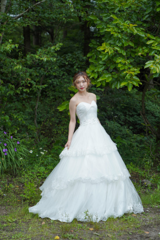 胸元ツイストウエストビーズティアード　62508