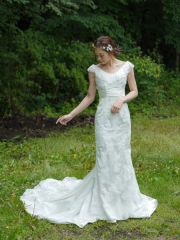 胸元レースフリル　ベルト切り替え　11101