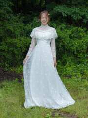 タートルネック長袖レース　00538