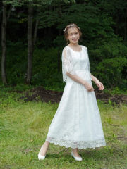 肩スリット　総レース　11300