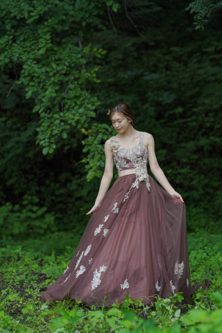 立体花刺繍　ベルトポイント　10705