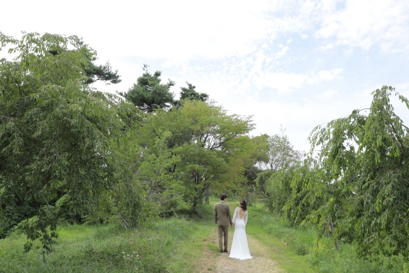 お二人だけの貸し切り状態。