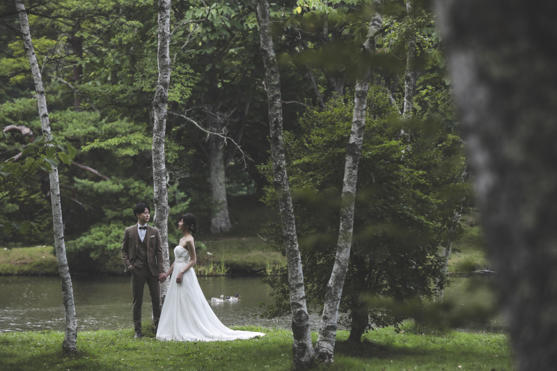 白樺でかっこよく