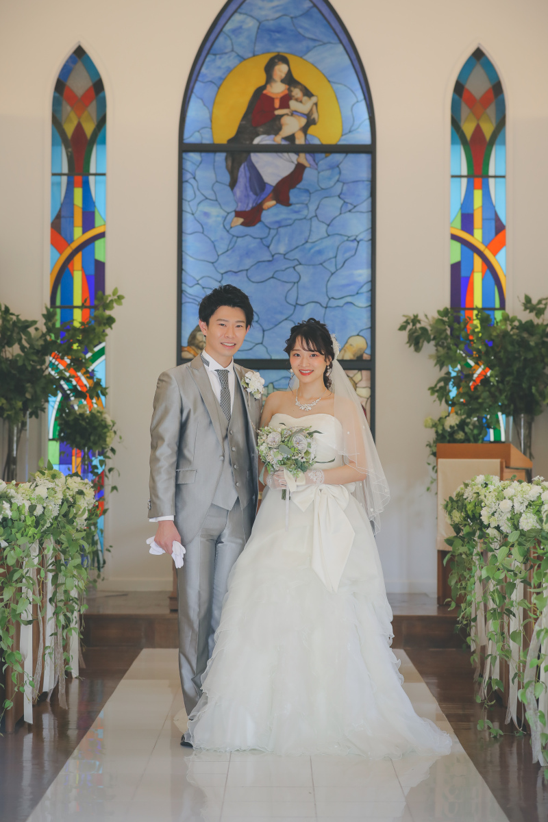 まずはチャペルでの撮影スタートです!