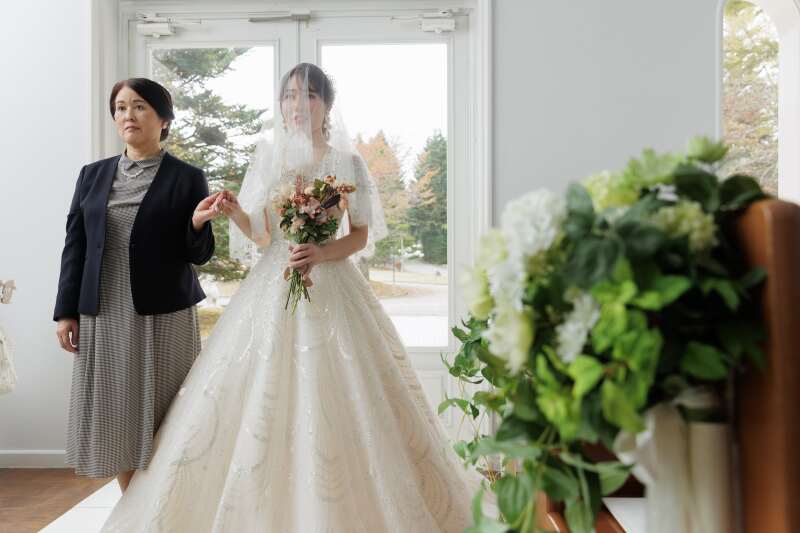 洋装にお着替えして