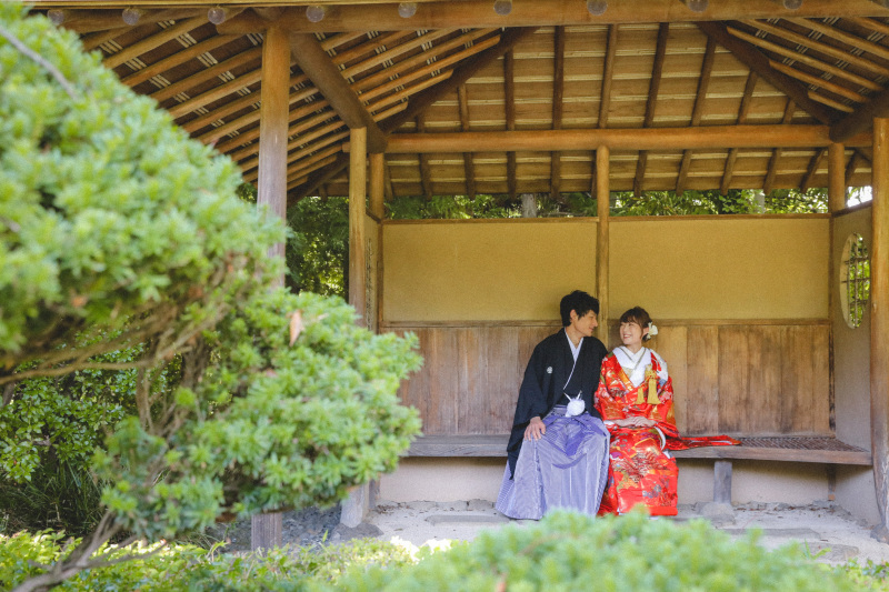 少し座って休憩中