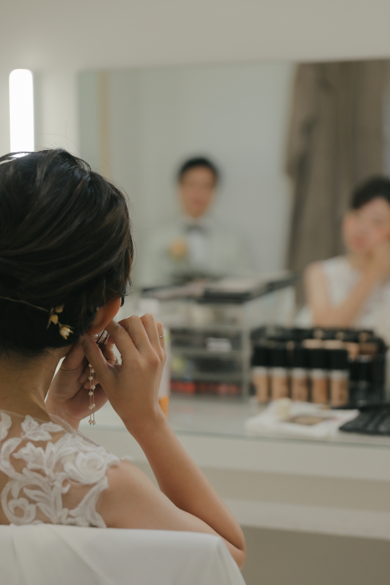 お支度風景から撮影スタート!