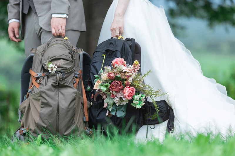 お二人のリュック