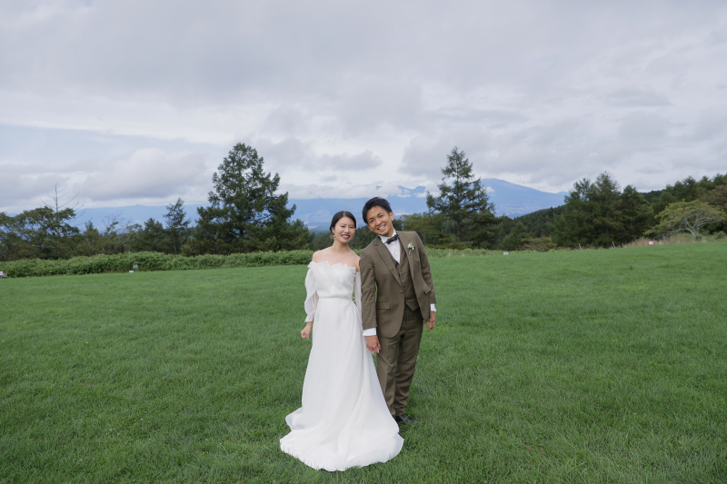 牧場の草原は広々！