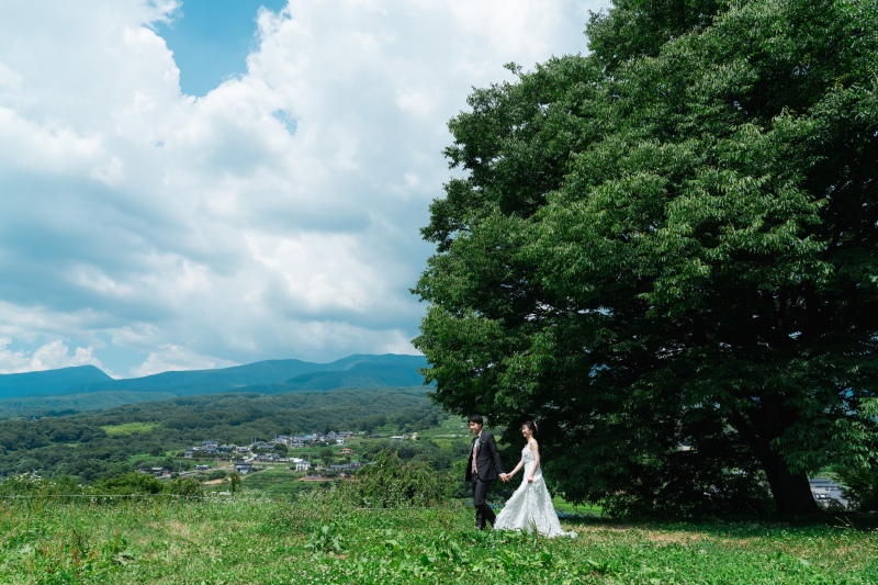 広い空と一緒に