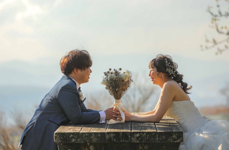 向かい合わせショット