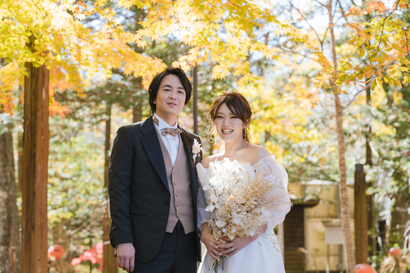 秋の軽井沢で和装も洋装も！