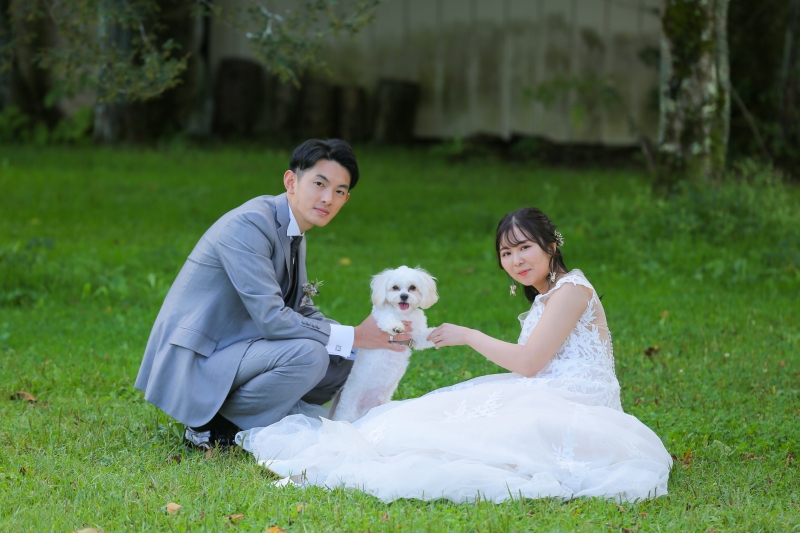 バッチリカメラ目線で