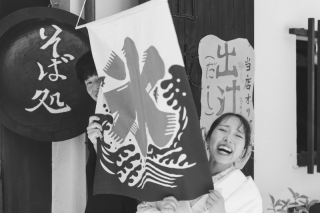 軽井沢で和装と洋装