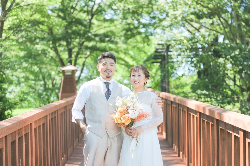 ウッドデッキの橋