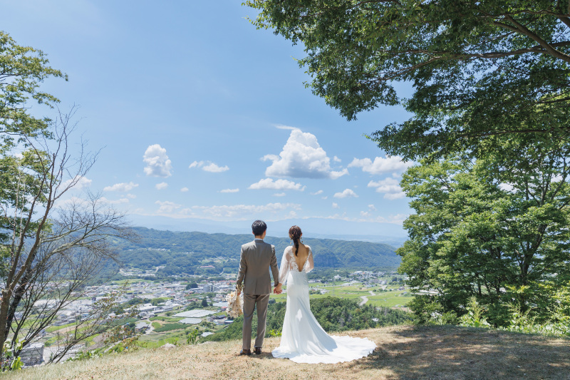 町を見渡せる場所から