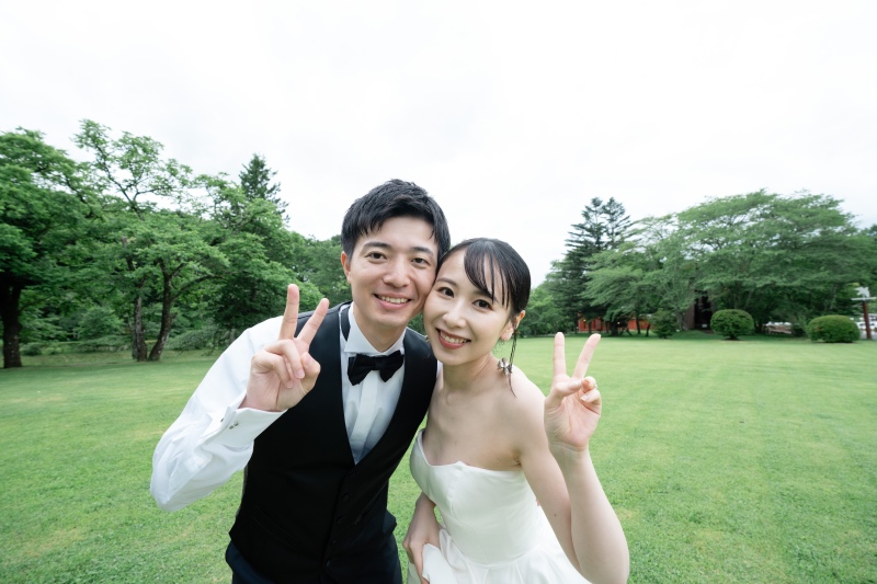 最後はピースで