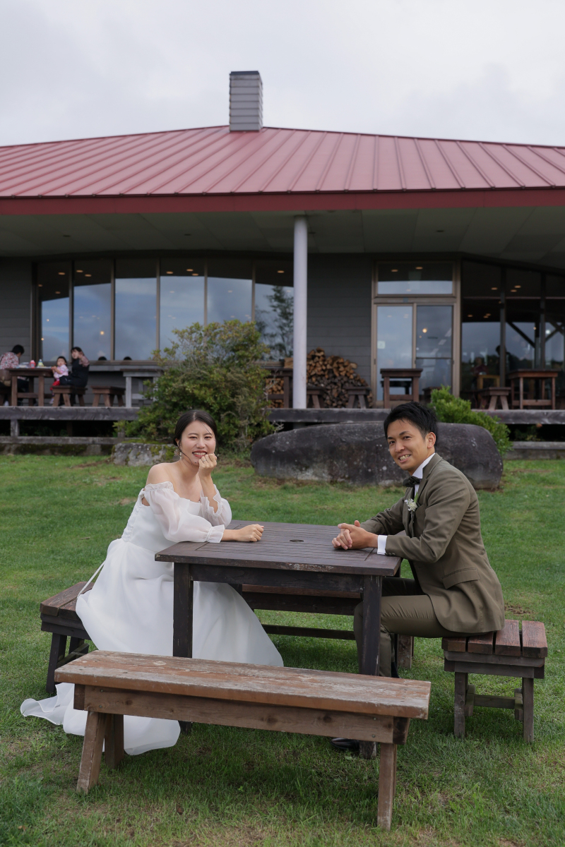 赤い屋根が印象的！