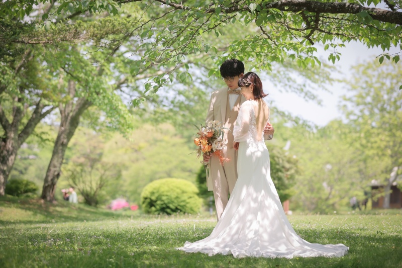 洋装新緑ロケーション