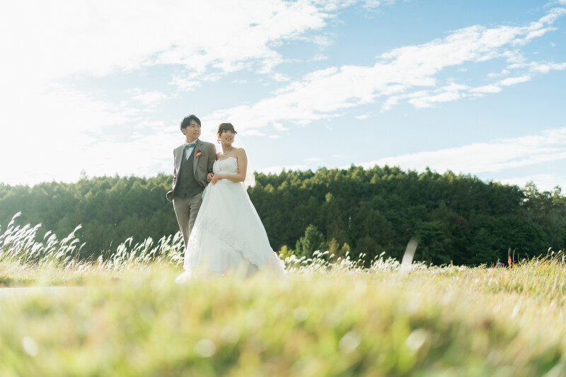 自然あふれる場所で広々撮影