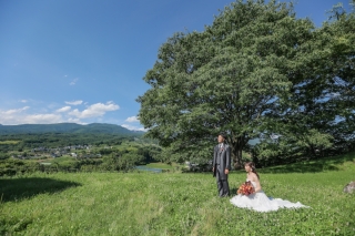 軽井沢で和装＆洋装ロケーション