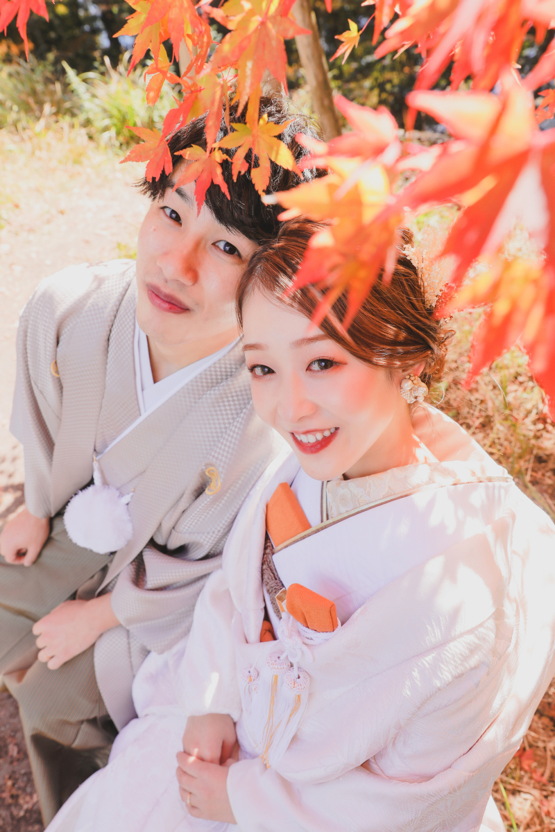 真っ赤なもみじも・・