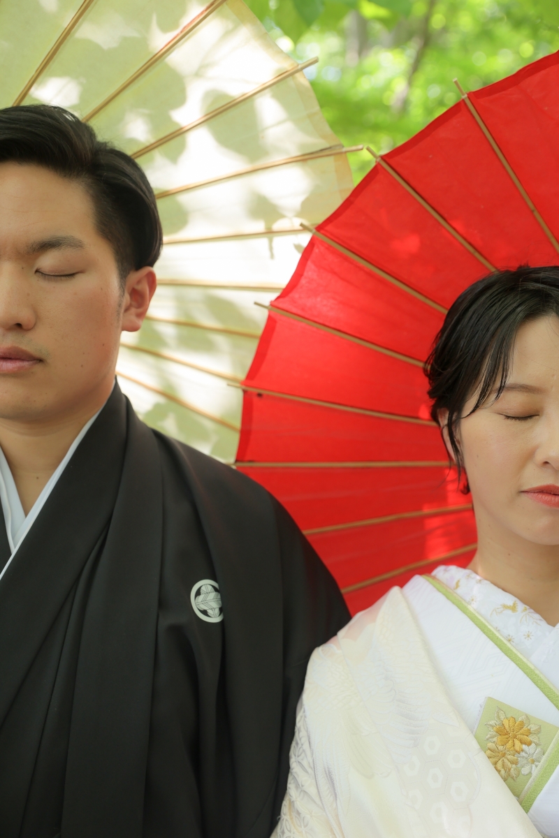 緑✖️傘✖️影