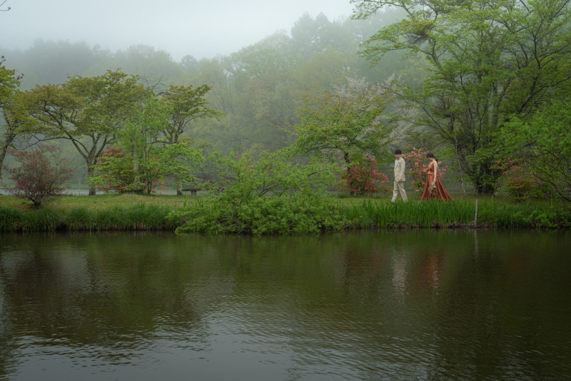 雨の日のタリアセン、幻想的