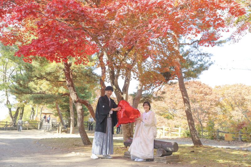 紅葉と笑顔に包まれて！