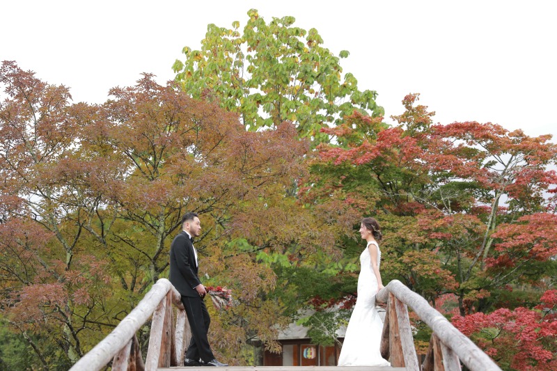 タリアセンの橋の上