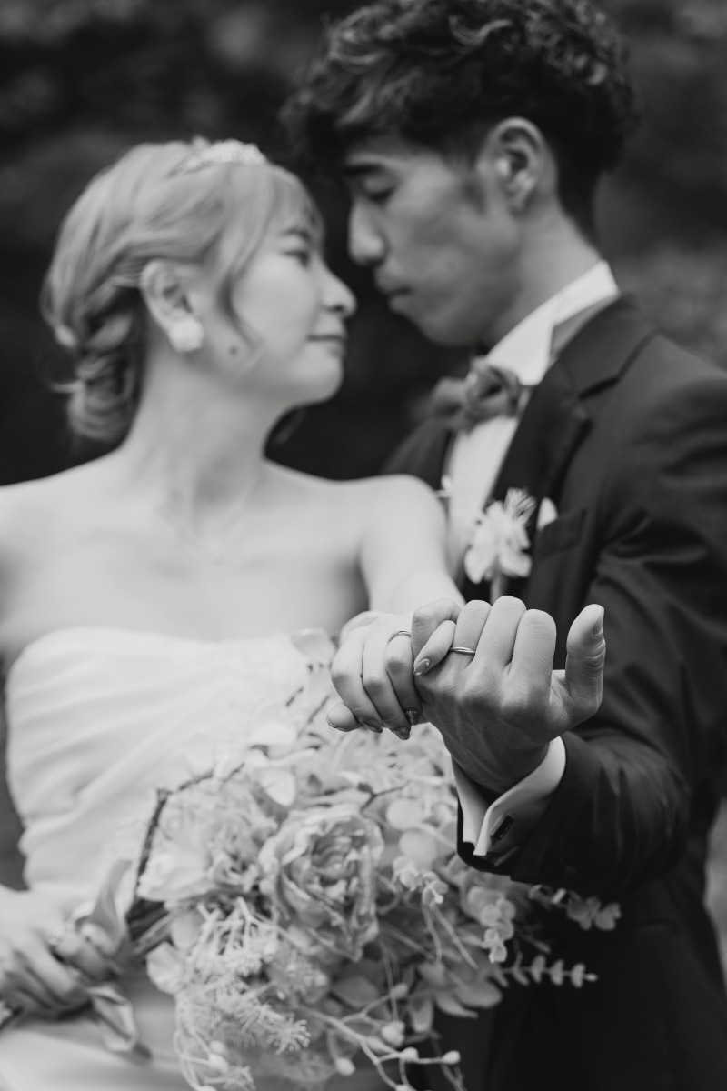 指輪×モノクロ