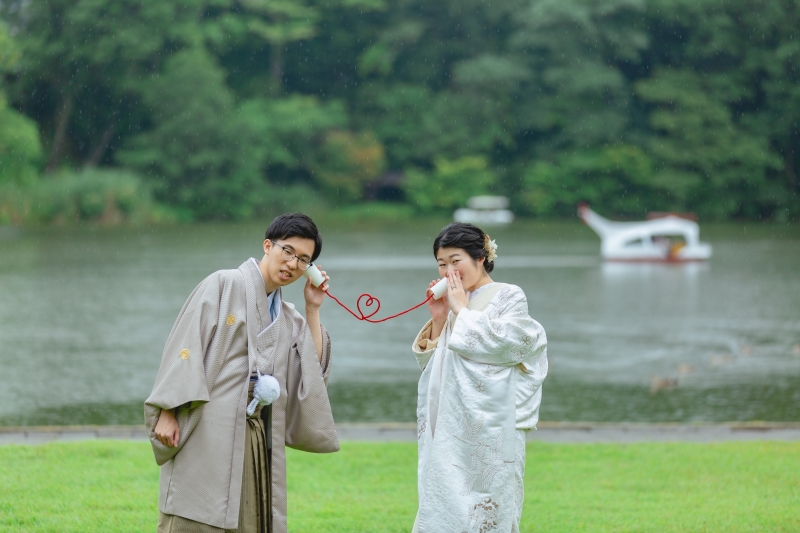 お持ち込みの糸電話