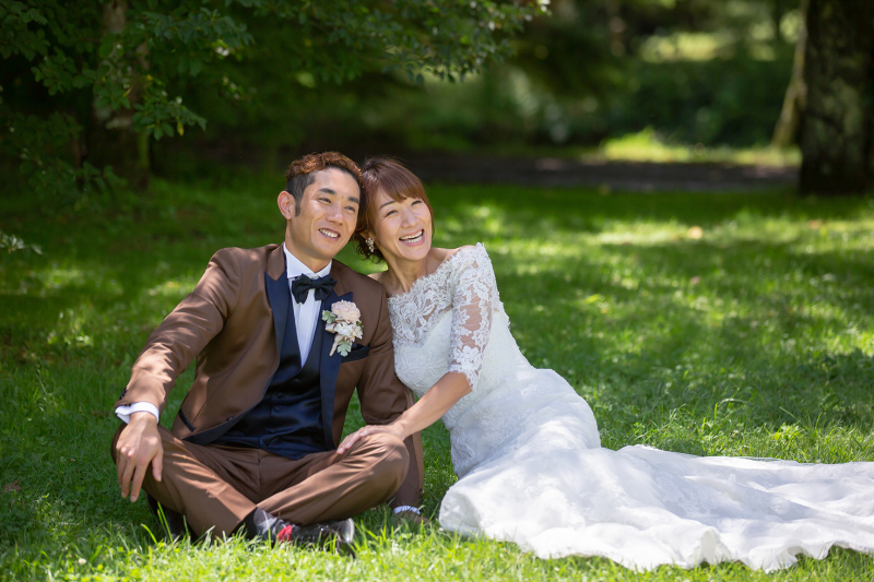 自然の中で和洋撮影