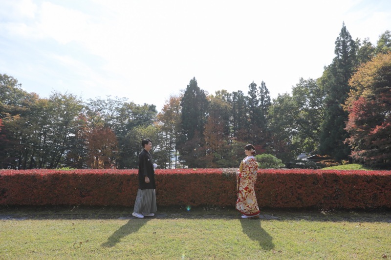 紅葉ロケーション 和装+洋装2着プラン