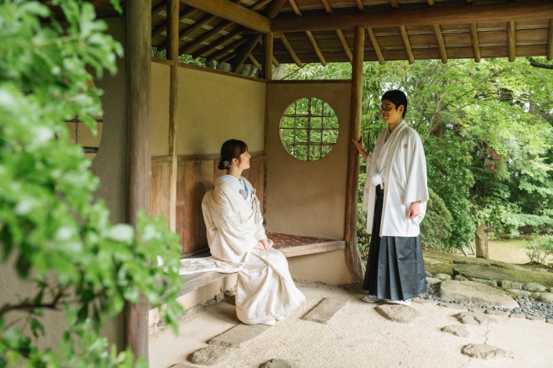 素敵なベンチでの一枚