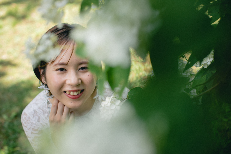 笑顔が素敵な新婦さん